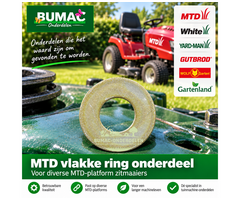 MTD vlakke ring onderdeel voor White, Gutbrod en Yard-Man