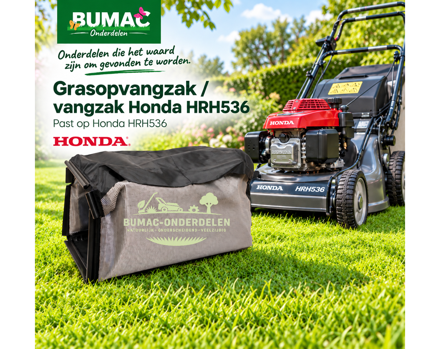 Grasopvangzak, grasvangzak en vangzak onderdeel voor Honda HRH536