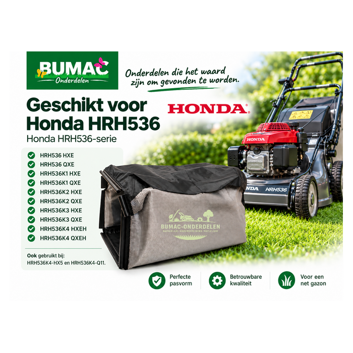 Grasopvangzak, grasvangzak en vangzak onderdeel voor Honda HRH536