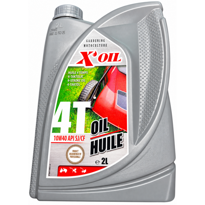 Olie 10W40 2 Ltr Olie voor 4 Takt Motoren van Briggs and Stratton - Honda - Kawasaki - Kohler of Tecumseh Motorolie voor Grasmaaier, Kooimaaier, Frontmaaier, Zitmaaier, Tuinfrees, Aggregaat, Verticuteermachine, Kooimaaier, Bladblazer, Veegmachine, Houtve