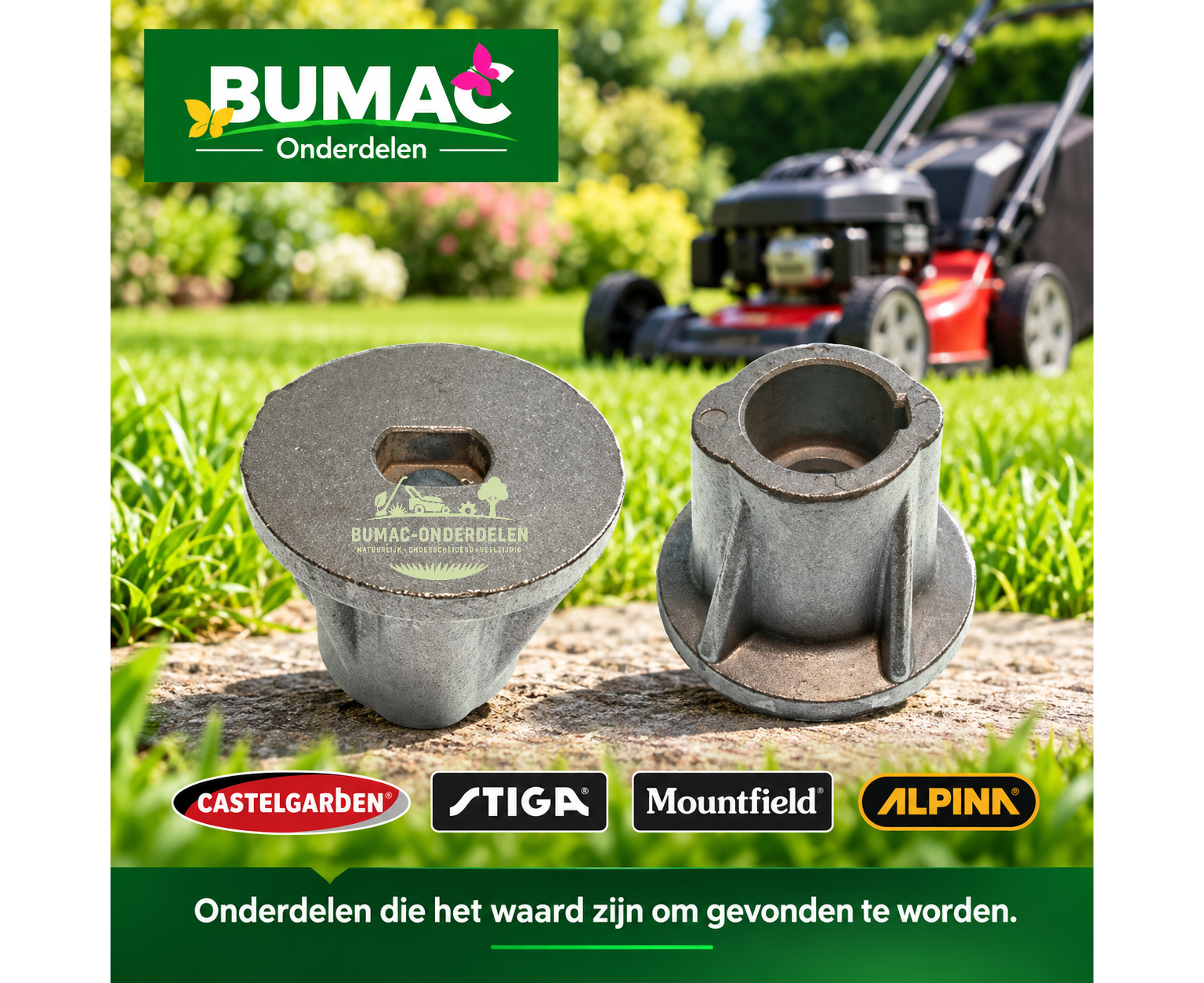 Meshouder onderdeel 25 mm voor Castelgarden Mac Garda GB504 M504 en NG504