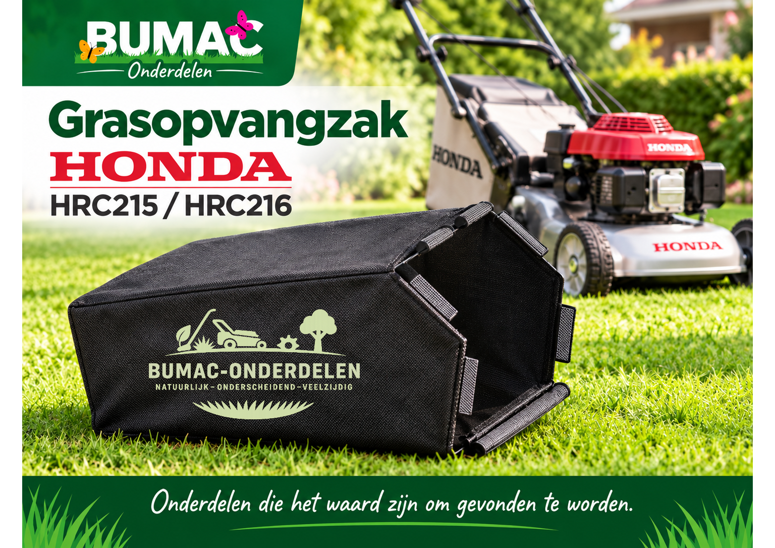 Grasopvangzak onderdeel voor Honda HRC215 en HRC216 21 inch grasmaaiers