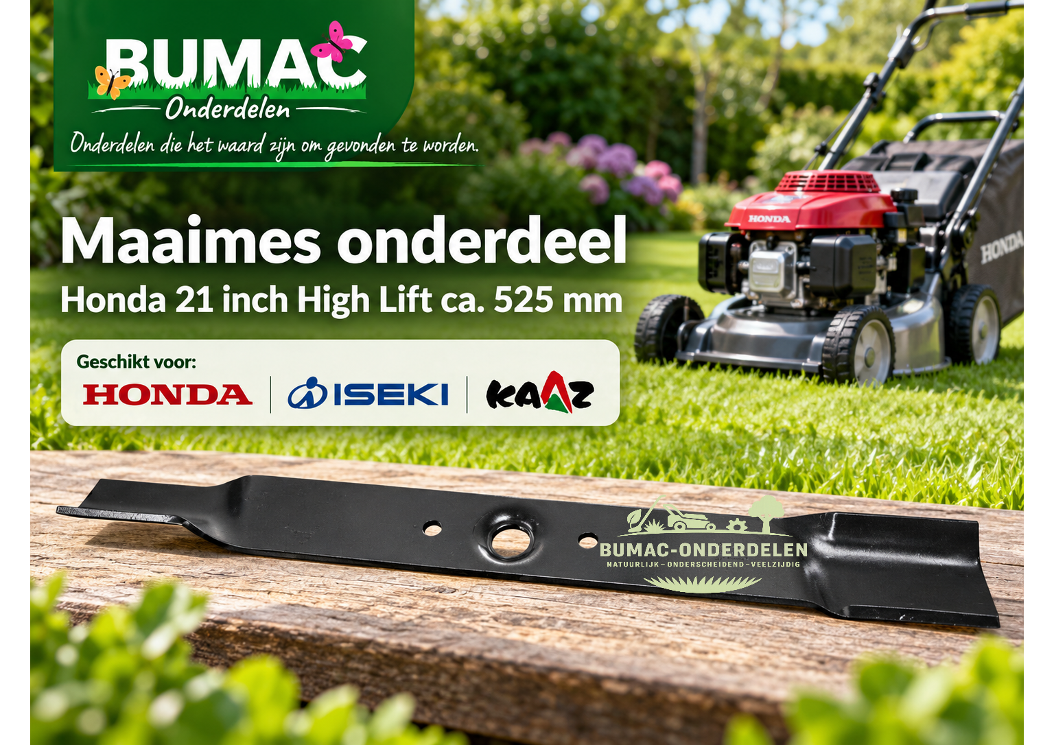 Professioneel High Lift maaimes onderdeel Honda 21 inch ca. 525 mm