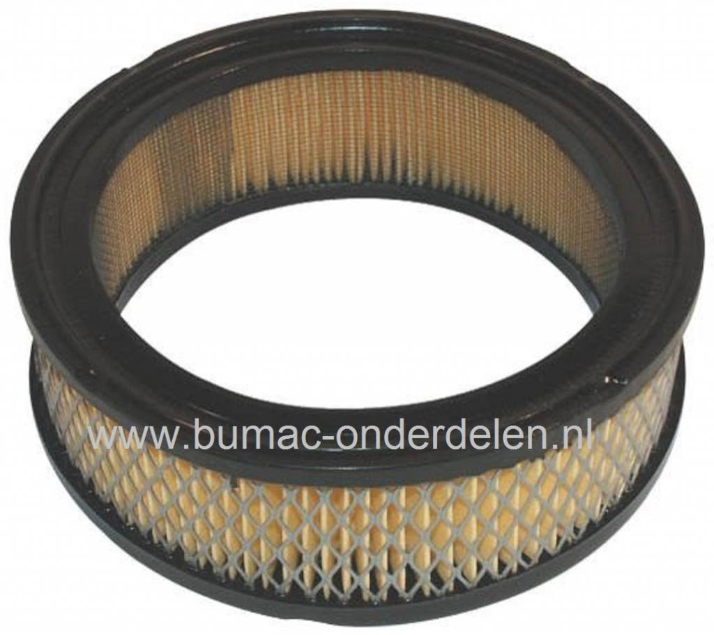 Luchtfilter KOHLER K181 - K241 - K301 - K321 - M8 en TECUMSEH OH120 - OH160 - HH100 - HH120 Motoren met een Horizontale Krukas en 8 tot 16 PK op Zitmaaier, Frontmaaier, Tuintrekker van Tecumseh, Cub Cadet, Gravely, John Deere, Onan