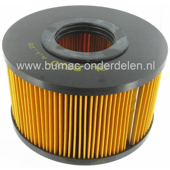 Luchtfilter voor Hatz 1B40 - 1B40W - 1B40V - 1B50W - Park Diesel 4WD - Park Pro Diesel Motoren op Frontmaaier, Zitmaaier, Tuintrekker