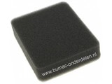 Luchtfilter voor Honda G100K1 - G100K2 Motoren met een Horizontale Krukas en 2 - 2,5 PK op Aggregaat, Generator, Trilplaat, Kart, Waterpomp, Frees, Spons Schuim Filters