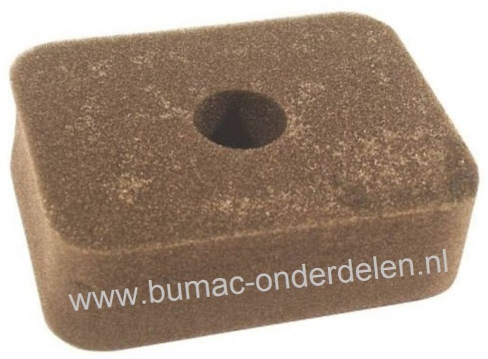 Luchtfilter Spons voor Honda GX110 - GX120 - GX140 - GX160 - GX200 Motoren met een Horizontale Krukas op Generator, Trilplaat, Aggregaat, Kooimaaier, Waterpomp, Frees, Schuimfilters, Luchtfilters van Schuim