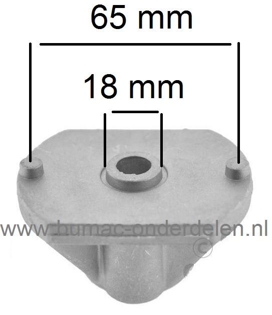 Meshouder voor 72 - 84 - 92 - 98 - 102 - 108 en 122 Cm Maaidek Zitmaaier Castel Garden, Stiga, Honda, Viking , Mountfield, Dino, Motec, Sabre, en John Deere Zitmaaier Meshouder Asgat Ø 20 mm voor F72, XDC135HD, XDC140HD, XDC140, PDC140, MP84, Range 84, TC