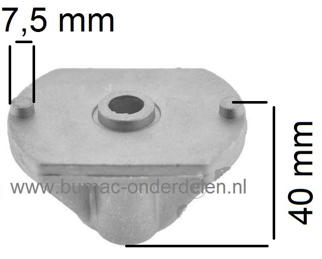 Meshouder voor 72 - 84 - 92 - 98 - 102 - 108 en 122 Cm Maaidek Zitmaaier Castel Garden, Stiga, Honda, Viking , Mountfield, Dino, Motec, Sabre, en John Deere Zitmaaier Meshouder Asgat Ø 20 mm voor F72, XDC135HD, XDC140HD, XDC140, PDC140, MP84, Range 84, TC