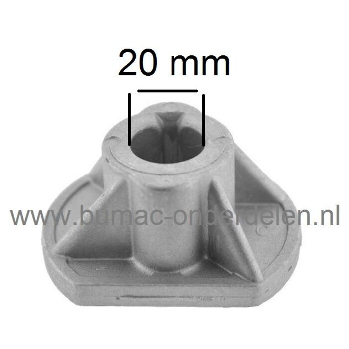 Meshouder voor 72 - 84 - 92 - 98 - 102 - 108 en 122 Cm Maaidek Zitmaaier Castel Garden, Stiga, Honda, Viking , Mountfield, Dino, Motec, Sabre, en John Deere Zitmaaier Meshouder Asgat Ø 20 mm voor F72, XDC135HD, XDC140HD, XDC140, PDC140, MP84, Range 84, TC