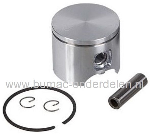 Zuiger voor HUSQVARNA 51, 55 en 55 EPA Kettingzaag, Husqvarna - Partner - Jonsered - Mc Culloch, Zuigers Compleet met Zuigerveren en Pistonpen voor Motorzagen - Kettingzagen