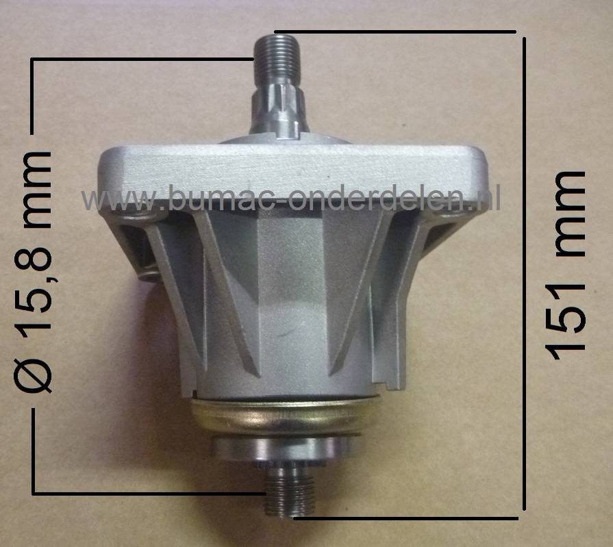 Linker Mesas met Lagerhuis en lagers Compleet voor MTD - Yardman - Wolf - Cub Cadet - White en Bolens Zitmaaier