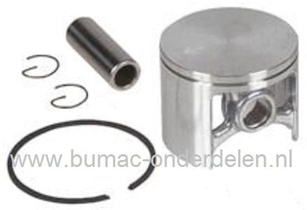 Zuiger Set Husqvarna Kettingzaag 181 - 281 - 282, Zuigers Compleet met Zuigerveer, Pistonpen en Borgringen voor Motorzaag - Kettingzagen van Husqvarna - Partner - Jonsered - Mc Culloch