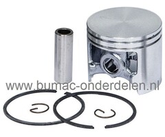 Zuiger Compleet voor HUSQVARNA / PARTNER K950 Motorslijper, Complete Zuiger Set met Zuigerveren, Pistonpen en Borgclips voor Husqvarna - Jonsered - Partner - Mc Culloch Bandenslijper - Doorslijper - Bandenzaag - Doorslijpmachine