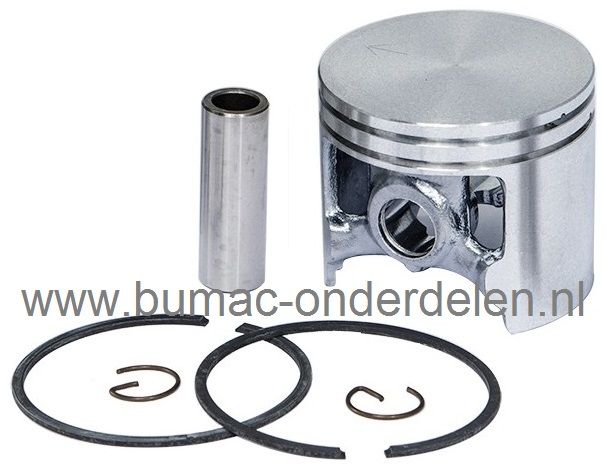 Zuiger Compleet voor HUSQVARNA / PARTNER K950 Motorslijper, Complete Zuiger Set met Zuigerveren, Pistonpen en Borgclips voor Husqvarna - Jonsered - Partner - Mc Culloch Bandenslijper - Doorslijper - Bandenzaag - Doorslijpmachine