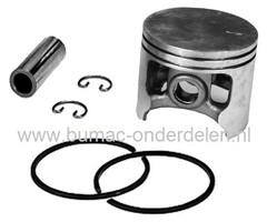 Zuiger voor Husqvarna - Partner K1250, K1260, 3120K, 3120XP Doorslijper, Zuigerset Compleet met Zuiger, Zuigerveren, Piston Pen en Borgclips voor Husqvarna - Partner K 1250, K 1260, 3120 K, 3120 XP Bandenzaag - Motorslijper - Doorslijpmachine onderdeel