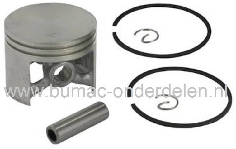 Zuiger Compleet voor Stihl 034 - 036 - MS360 Kettingzaag, Motorzaag, Complete Zuigerset met Zuigerveren - Pistonpen en Borgringen voor Stihl Motorzagen - Kettingzagen, MS 360, onderdeel