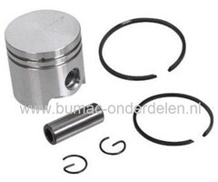 Zuigerset STIHL FS120, FS120R, BT120C, BT121C, Grondboor - Strimmer - Bosmaaier - Trimmer, Zuiger Compleet met Zuigerveren, Pistonpen en Borgclips voor Stihl