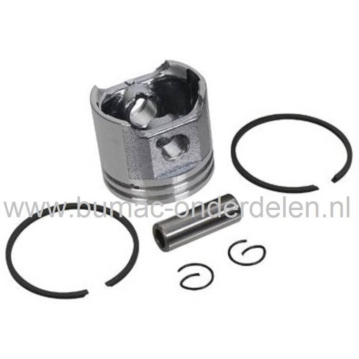 Zuigerset STIHL FS200 - FS220 - FS250 Bosmaaier - Bermmaaier - Strimmer, Zuiger Compleet met Zuigerveren, Pistonpen en Borgclips voor Stihl FS 200 - FS 250 onderdeel