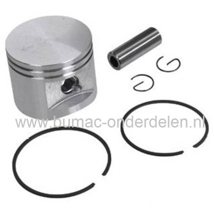 Zuigerset Stihl FR350 - FR450 - FR480 - FS400 - FS450 - FS480 - SP400 - SP450 - SP451 - SP481, STIHL Zuiger Compleet met Veren, Pistonpen en Borgclips voor Ruggedragen Bosmaaier - Strimmer - Trimmer - Multitool, onderdelen