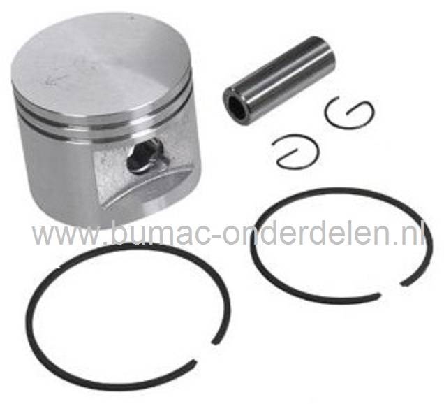 Zuigerset Stihl FR350 - FR450 - FR480 - FS400 - FS450 - FS480 - SP400 - SP450 - SP451 - SP481, STIHL Zuiger Compleet met Veren, Pistonpen en Borgclips voor Ruggedragen Bosmaaier - Strimmer - Trimmer - Multitool, onderdelen