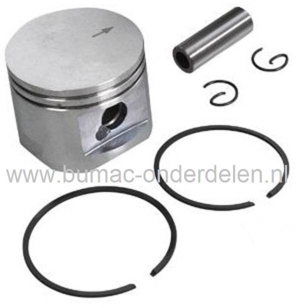 Zuigerset Ø 44 mm voor Stihl MS270 - FS400 - FS450 - FS480 - FR350 - FR450 - FR480 - SP451 - SP481 Zuiger Compleet met Veren, Pistonpen en Borgringen voor Stihl Kettingzaag, Ruggedragen Bosmaaier - Strimmer - Multitool, onderdeel