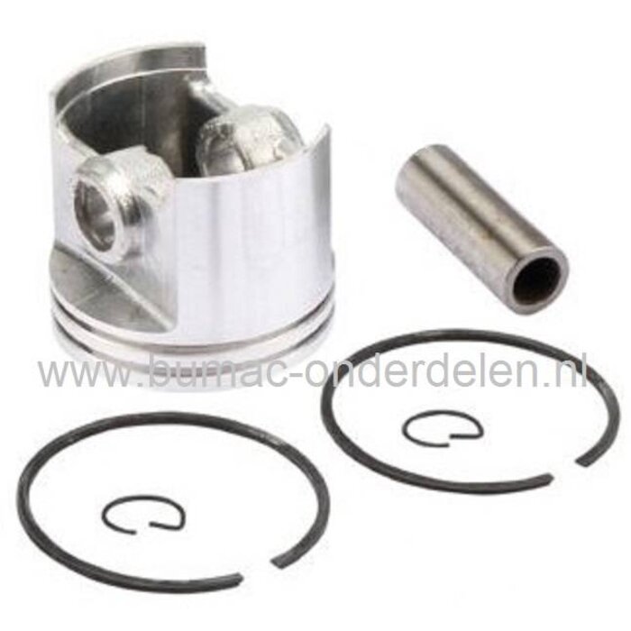 STIHL Zuigerset Ø 49 mm voor 08 - BT360 - TS350AVE - TS350 - TS360, Zuiger Compleet met Veren en Pistonpen voor Stihl Kettingzaag - Motorzaag - Grondboor - Bandenzaag - Motorslijper - Doorslijpmachine