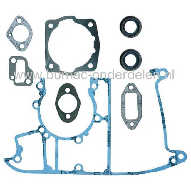 Pakkingen voor Husqvarna / Partner K650 Motorslijper - Bandenzaag - Doorslijpmachine, Pakkingset voor Husqvarna - Jonsered - Partner - Mc Culloch, Set Dichtingen voor Doorslijpers - Bandenslijpers