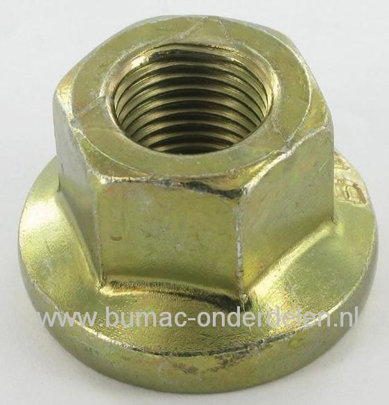 Moer met 9/16-18 UNF Draad voor Husqvarna - Partner - Lazer - Wizard - Jonsered en Mcculloch Zitmaaier