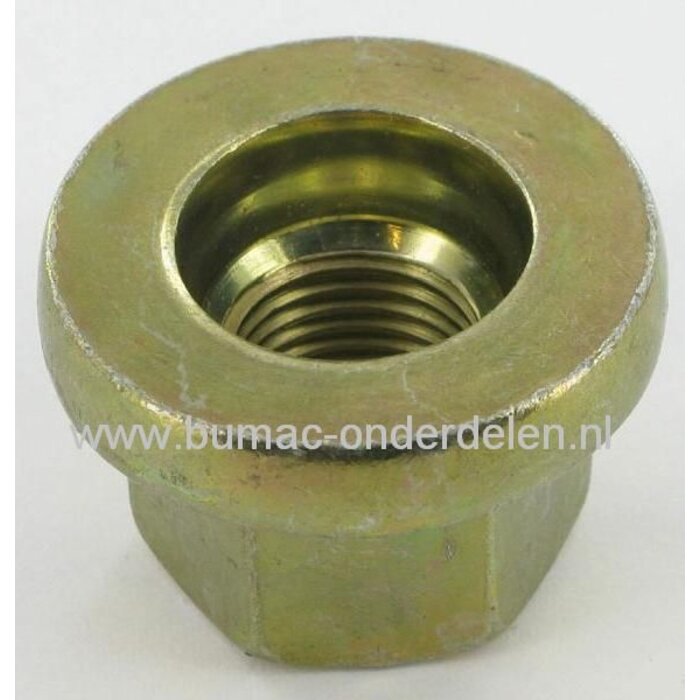 Moer met 9/16-18 UNF Draad voor Husqvarna - Partner - Lazer - Wizard - Jonsered en Mcculloch Zitmaaier