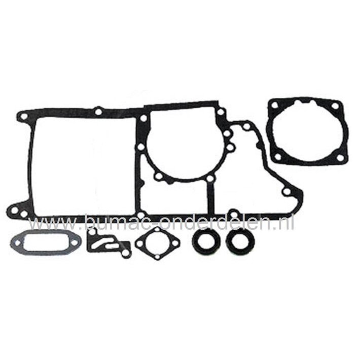 Set Pakkingen voor PARTNER R30 en R35 Kettingzaag, Pakkingset voor Husqvarna - Jonsered - Partner - Mc Culloch Kettingzagen - Motorzagen, Diverse Dichtingen, Pakking Set, Dichting Sets