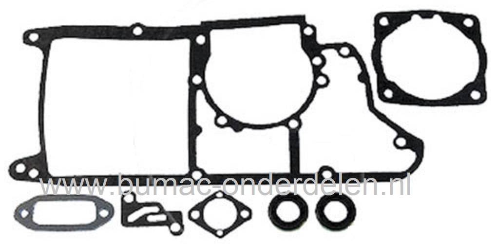 Set Pakkingen voor PARTNER R30 en R35 Kettingzaag, Pakkingset voor Husqvarna - Jonsered - Partner - Mc Culloch Kettingzagen - Motorzagen, Diverse Dichtingen, Pakking Set, Dichting Sets