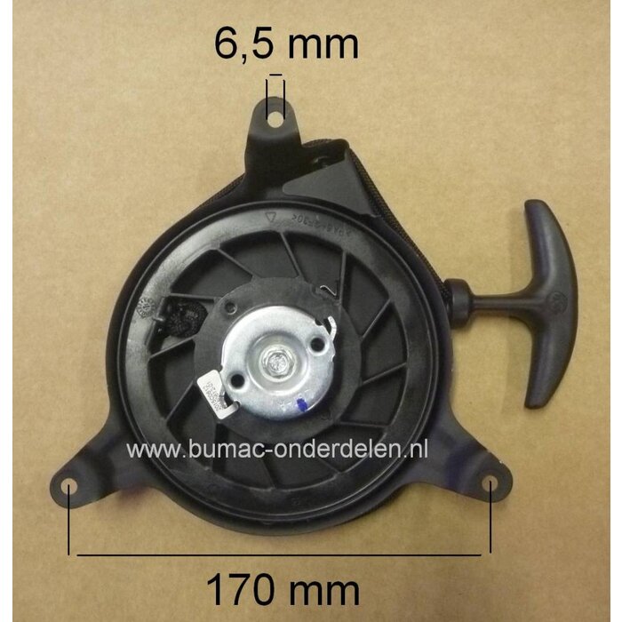 Handstarter voor Honda GXV140 en GXV160 Motor, MTD BBM 46R OHV Motor 1P61FH, Grasmaaier en Tuinfrees GXV 140, GXV 160, onderdeel