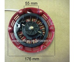 Handstarter voor Honda Compleet met 2 Startpallen voor de GX120 - GX160 & GX200 op Kantensnijder - Kooimaaier - Trilplaat - Kart - Verticuteermachine - Kloofmachine - Hakselaar - Zodensnijder - Veegmachine