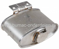 Uitlaat B&S voor Zitmaaiers, Frontmaaiers, Tuintrekkers, Castelgarden XD98 en XD140 - Twin Cut PDC140 - XDC135HD - XDC140 - XDC140HD, Stiga Estate Tornado - Estate Master HST - SC84 - SC8414 - SD98, Mountfield T30M - 1430 - 1430H, Briggs and Stratton