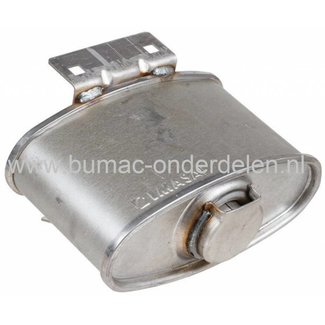 Uitlaat B&S voor Zitmaaiers, Frontmaaiers, Tuintrekkers, Castelgarden XD98 en XD140 - Twin Cut PDC140 - XDC135HD - XDC140 - XDC140HD, Stiga Estate Tornado - Estate Master HST - SC84 - SC8414 - SD98, Mountfield T30M - 1430 - 1430H, Briggs and Stratton