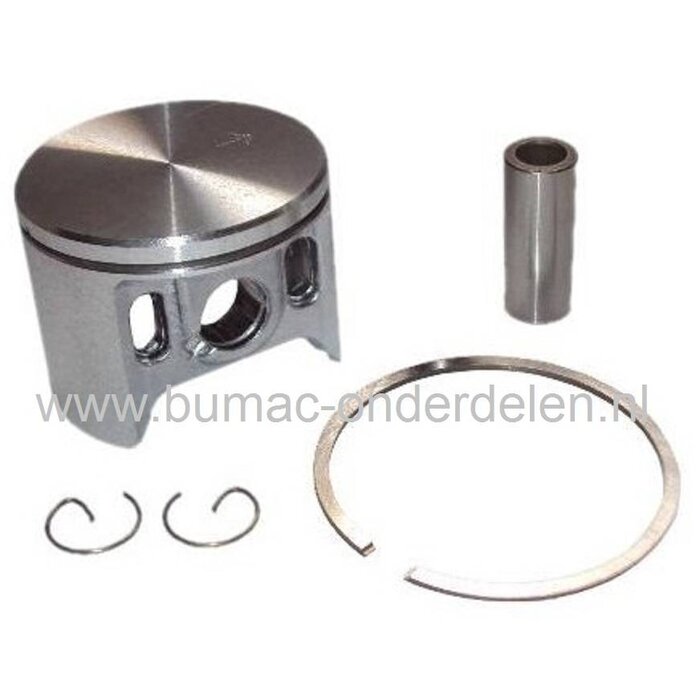 Zuiger Compleet voor Dolmar - Makita - Wacker, PS7300 - PC7312 - PC7314 - PC7330 - PC7335 - DPC7300 - DPC7301 - DPC7310 - DPC7311 - DCS7301 - BTS1030 en BTS1035, Complete Zuigers met Veren, Pistonpen en Borgclips voor Kettingzaag - Bandenzaag - Doorslijpm