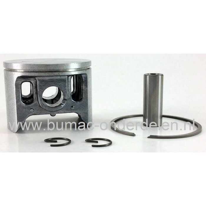 Zuiger Compleet voor Dolmar 153 Kettingzaag, Complete Zuigerset met Zuiger Veer, Pistonpen en Borgclips voor Dolmar - Makita - Wacker, Kettingzaag - Motorzaag