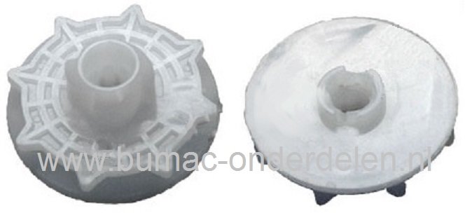 Starterpoelie voor Dolmar PS 2, PS 3, PS 34, PS 36, PS 4, PS 41, PS 45 en DCS34, DCS35 Kettingzaag, Motorzaag, Starter Koordpoelie voor Dolmar - Makita - Wacker Kettingzagen - Motorzagen, Startpouly, Starter Koord Poelie, Start Pouly, onderdeel