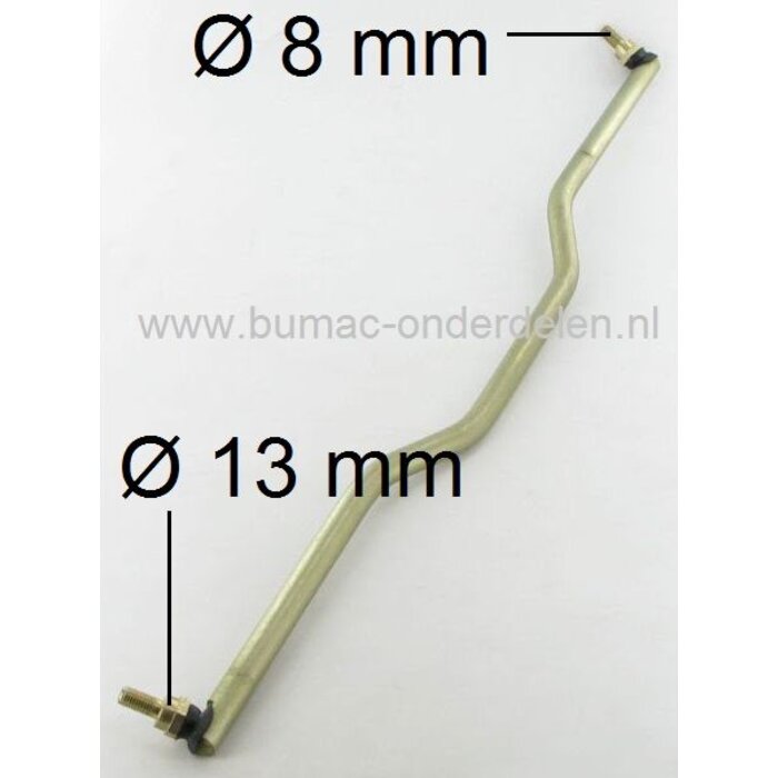 Spoorstang voor Zitmaaier van Husqvarna, Partner, Jonsered, Lazer, Mc Culloch, Wizard CT130, CT131, CT135, CT141, CT150, CT151, CT160, CTH130, CTH135, HECT135B, HECT135C, HECT135D, HECT150A, HECT150B, HECT150C  HECTH130A, HECTH130B, HECTH130C, HECTH130D