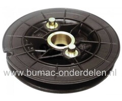 Startkoordpoelie DOLMAR PC6412, PC6414, PC6430, PC6435, PC7312, PC7314, PC7330, PC7335, PC8116 en MAKITA DPC6200, DPC6400, DPC6410 Doorslijpers - Motorslijper - Bandenzaag - Doorslijpmachines, Starter Koord Poelie, Start Koordrol, Rol voor Dolmar en Makit