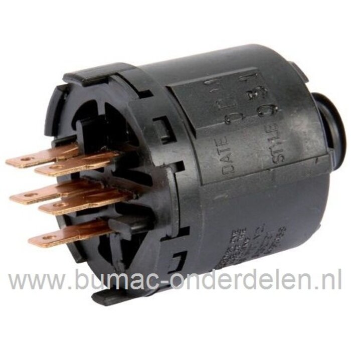 Contactslot voor Alko, Solo en Brill Zitmaaier T13-102 HDS - T13-85HD - T15-102 Marina - T17-102HD - T18-102HD - T18-102HDE - T20-102HD - T20-102HDE Masport - Classic T850R - Classic T1000HR, T16102HDE Powerline, Sleutelcontact, Contact Sloten