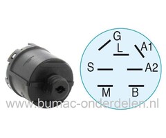 Contactslot voor Stiga Park 2000 - Park Comfort - Park Royal - Park Jubilee - Park Pro 16 - Villa 2001 - Primo, Castelgarden X1, Mountfield 1125M en Murray Zitmaaier - Frontmaaier