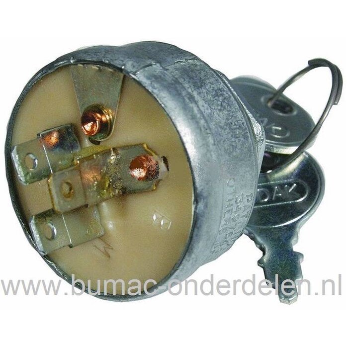 Contactslot voor Snapper en Gravely Zitmaaiers, 3 Polig Sleutelcontact voor Zitmaaier - Frontmaaier - Tuintrekker, Contactsloten, Contact Sloten
