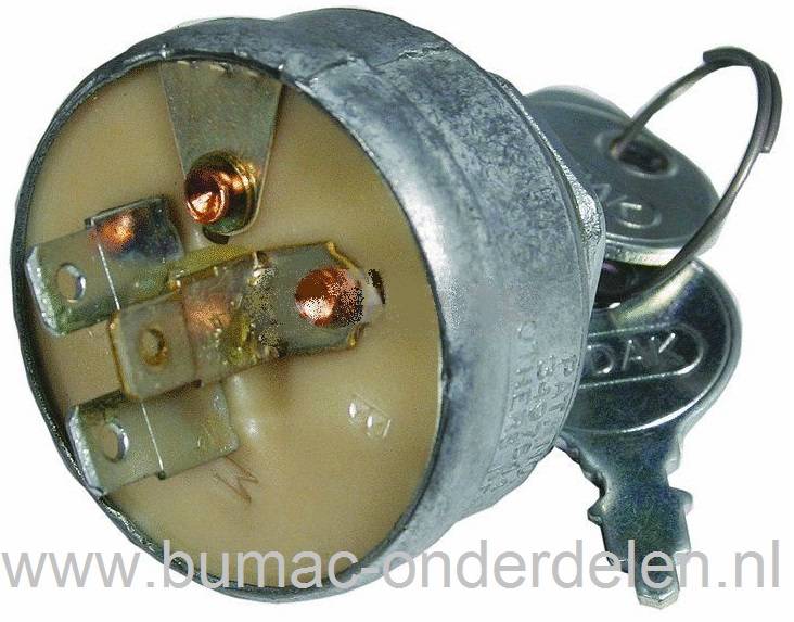 Contactslot voor Snapper en Gravely Zitmaaiers, 3 Polig Sleutelcontact voor Zitmaaier - Frontmaaier - Tuintrekker, Contactsloten, Contact Sloten