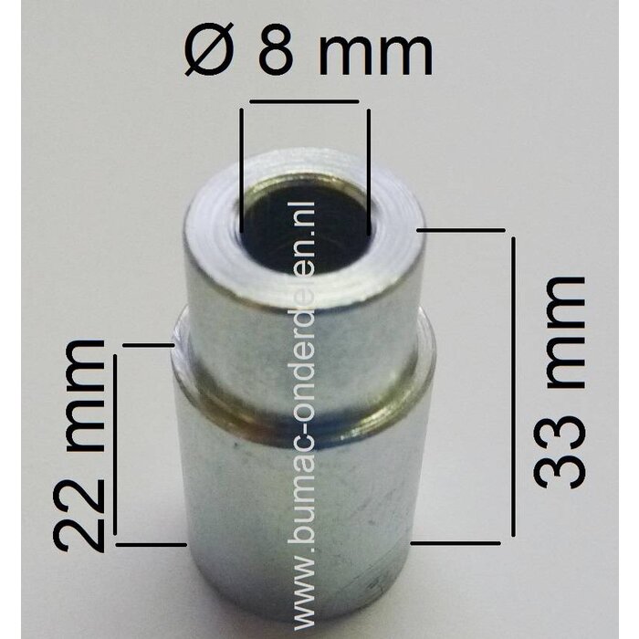 Afstandsbus voor Spanpouly Castelgarden - Stiga - Alpina - Mountfield Zitmaaiers, Geleide Bus voor Poelie, Twin Cut - SD98 - PDC140 - XDC135 - XDC140 - T30M - 1430H - SC8414 - Estate Master, Afstands Bus, Castel Garden