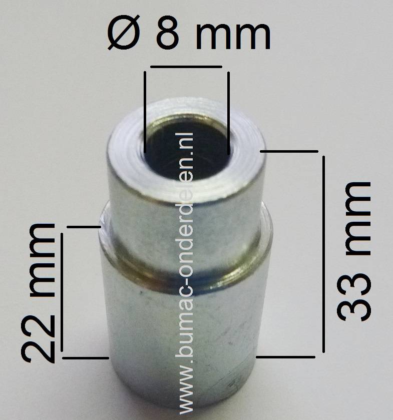 Afstandsbus voor Spanpouly Castelgarden - Stiga - Alpina - Mountfield Zitmaaiers, Geleide Bus voor Poelie, Twin Cut - SD98 - PDC140 - XDC135 - XDC140 - T30M - 1430H - SC8414 - Estate Master, Afstands Bus, Castel Garden