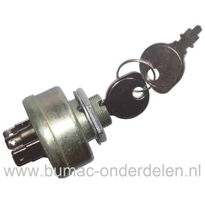 Contactslot voor Zitmaaier en Frontmaaier van Ariens, Gravely, John Deere, Toro, Jacobsen, Husqvarna, AYP, Turf Cat en Greensking, Sleutelcontact, Contactsloten voor Tuinmachines