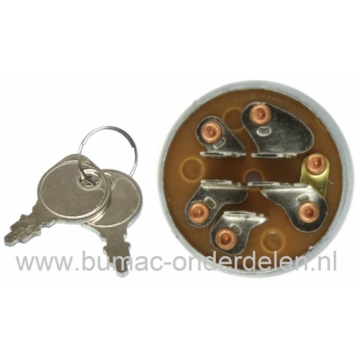 Contactslot voor Murray - Gravely - Noma Zitmaaier - Frontmaaier - Tuintrekker, Contactsloten, Sleutelcontact, Contact Sloten