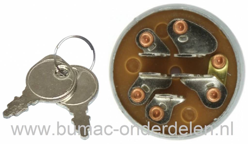 Contactslot voor Murray - Gravely - Noma Zitmaaier - Frontmaaier - Tuintrekker, Contactsloten, Sleutelcontact, Contact Sloten